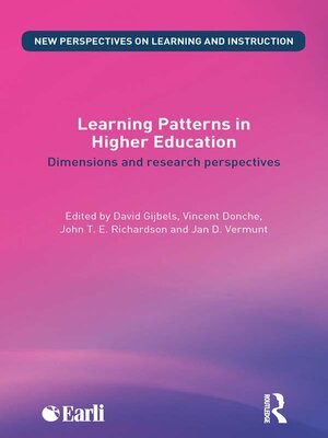 cover image of Learning Patterns in Higher Education